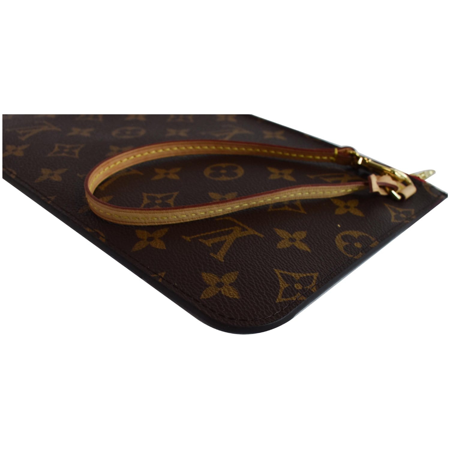 VINTAGE! LOUIS VUITTON Wallet Pochette Wristlet Clutch Monogram Brown Bag
