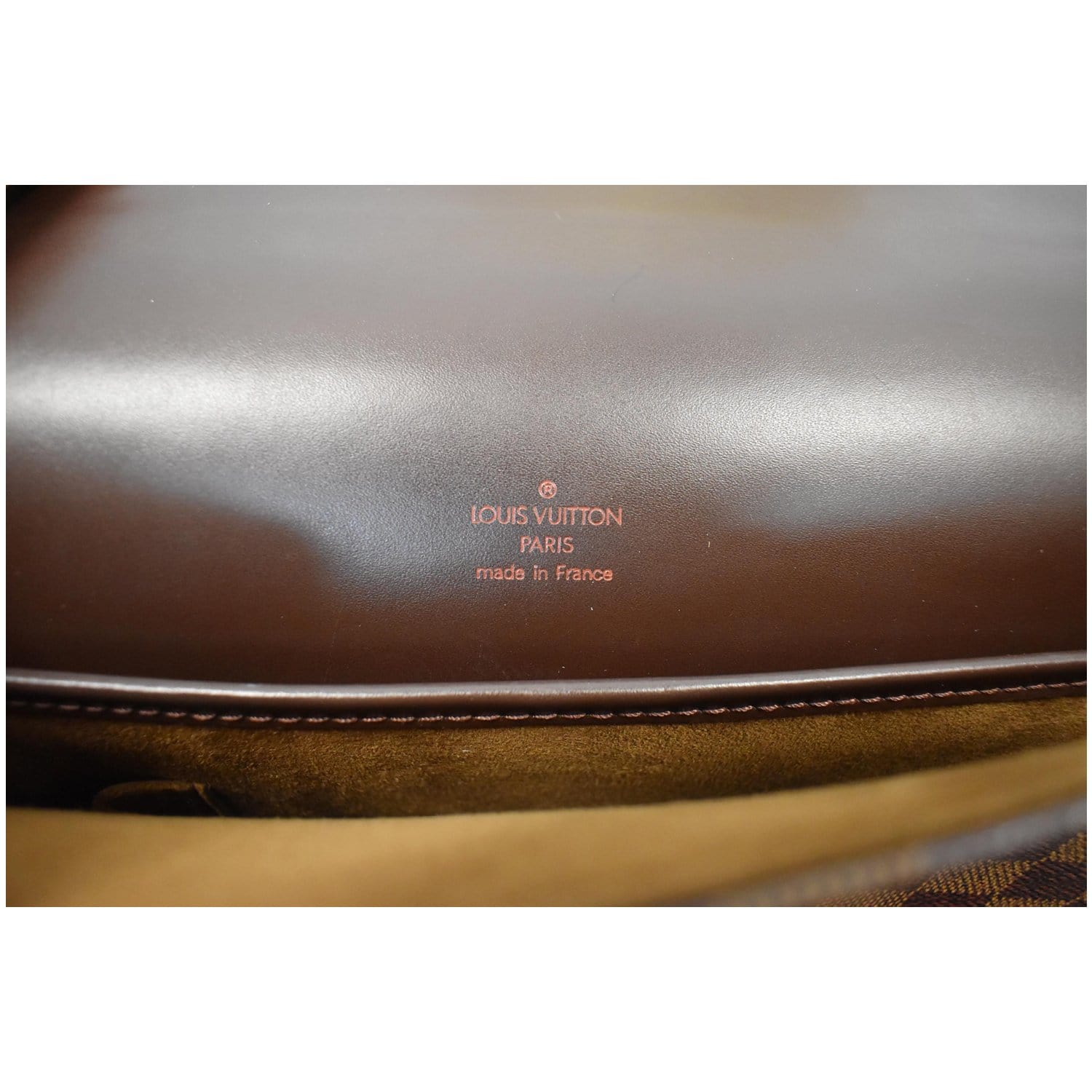 Auth LOUIS VUITTON Damier Leather Brown Briefcase Business Case Altona PM  #8273