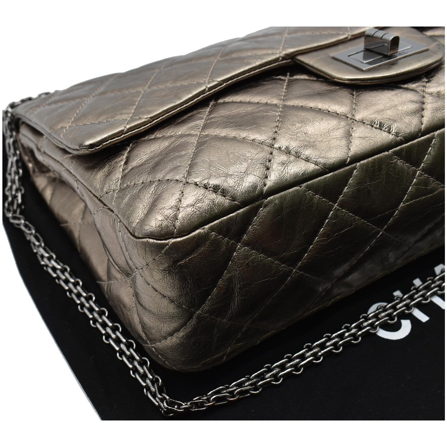 Chanel Black Quilted Aged Calfskin 2.55 Reissue Phone Case Gold Hardware,  2005 Available For Immediate Sale At Sotheby's