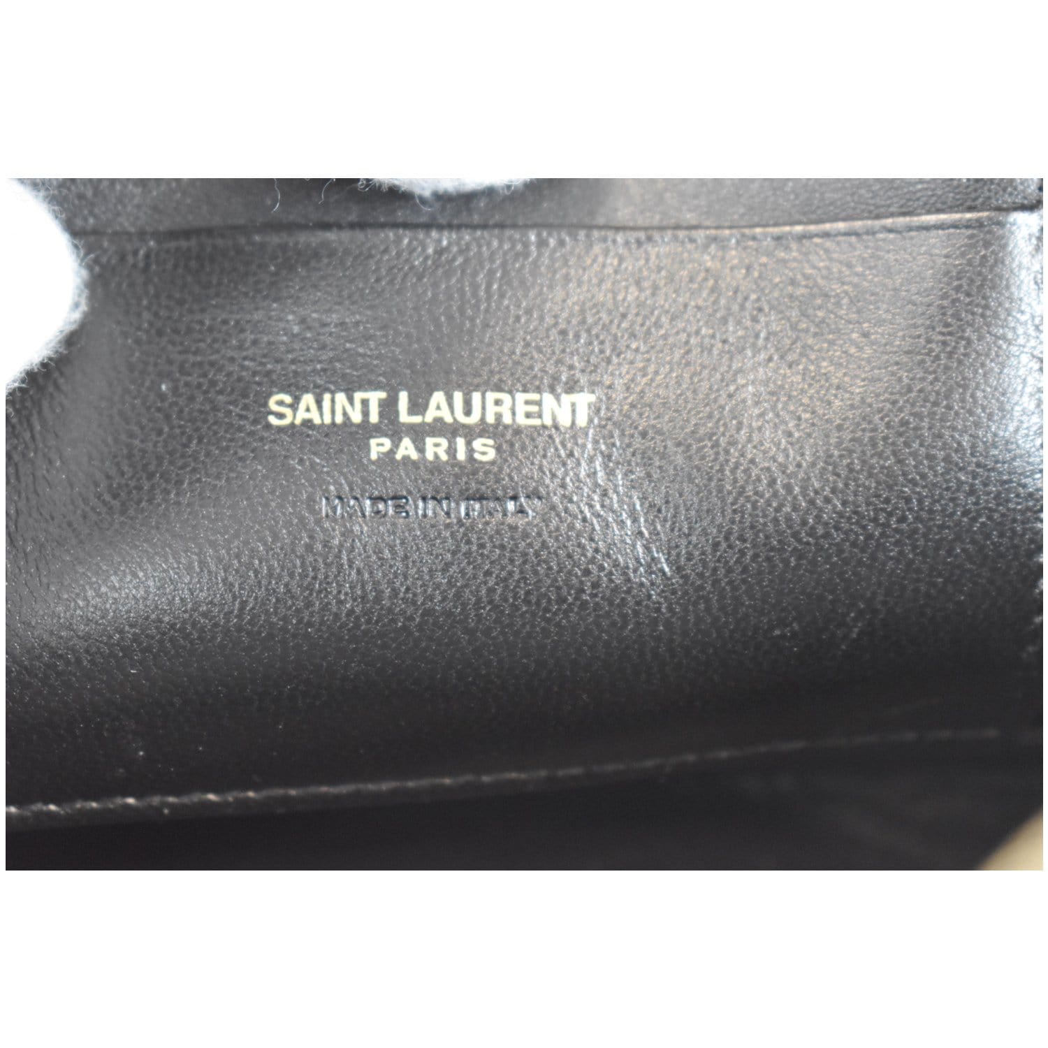 YVES SAINT LAURENT Mini Lou Leather Camera Crossbody Bag Black