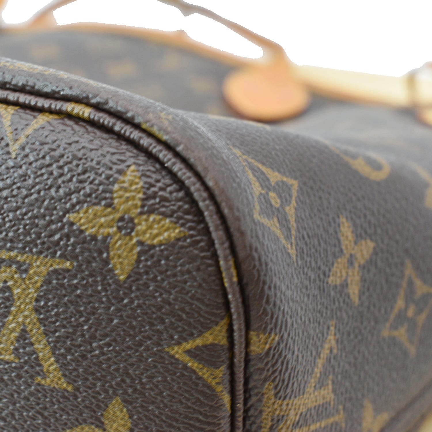 Neverfull cloth mini bag Louis Vuitton Brown in Cloth - 35665392