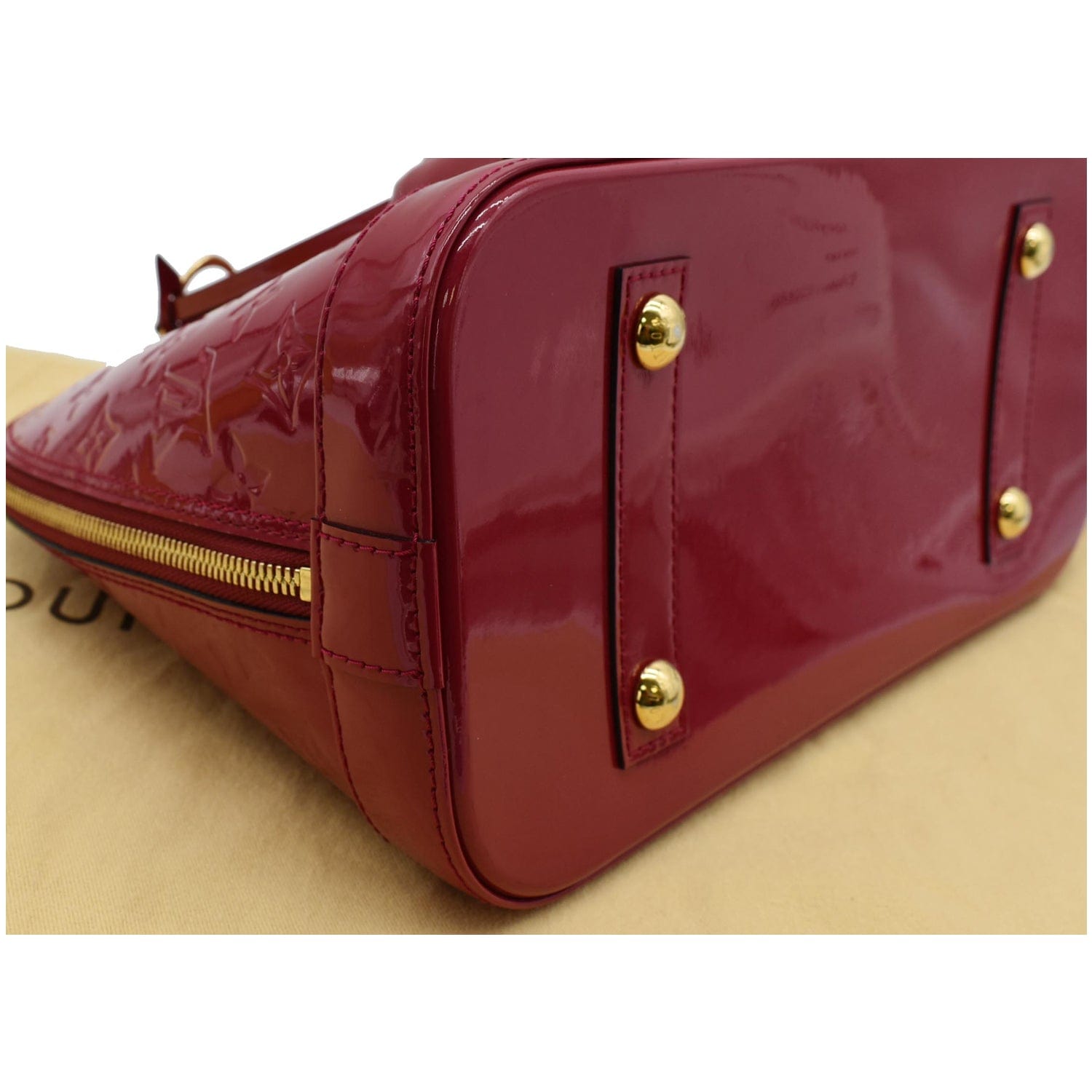 LOUIS VUITTON Handbag M90169 Alma PM Monogram Vernis Red Rouge