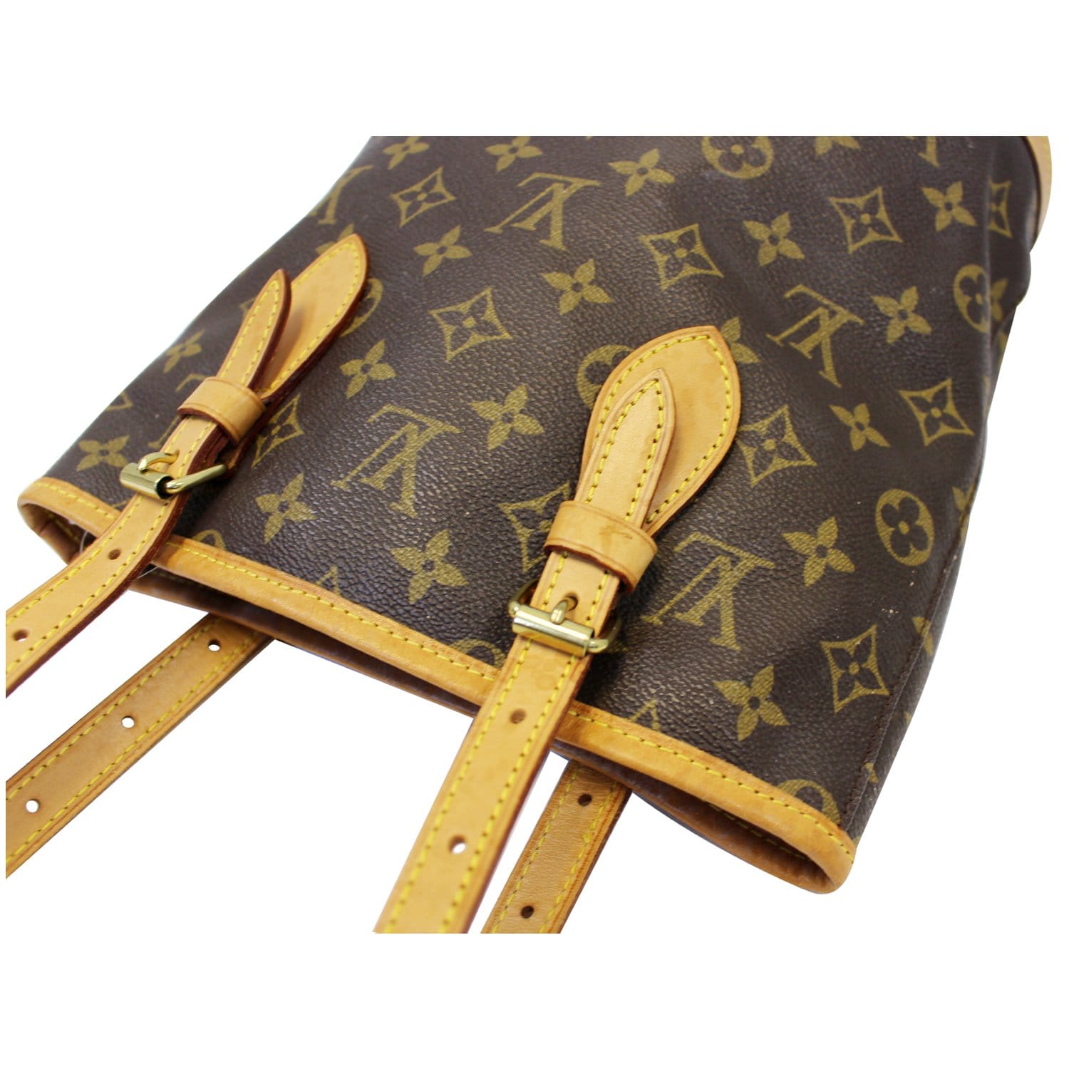 Louis Vuitton Monogram Bucket PM Shoulder Tote Bag M42238 From JPN 002  5975243