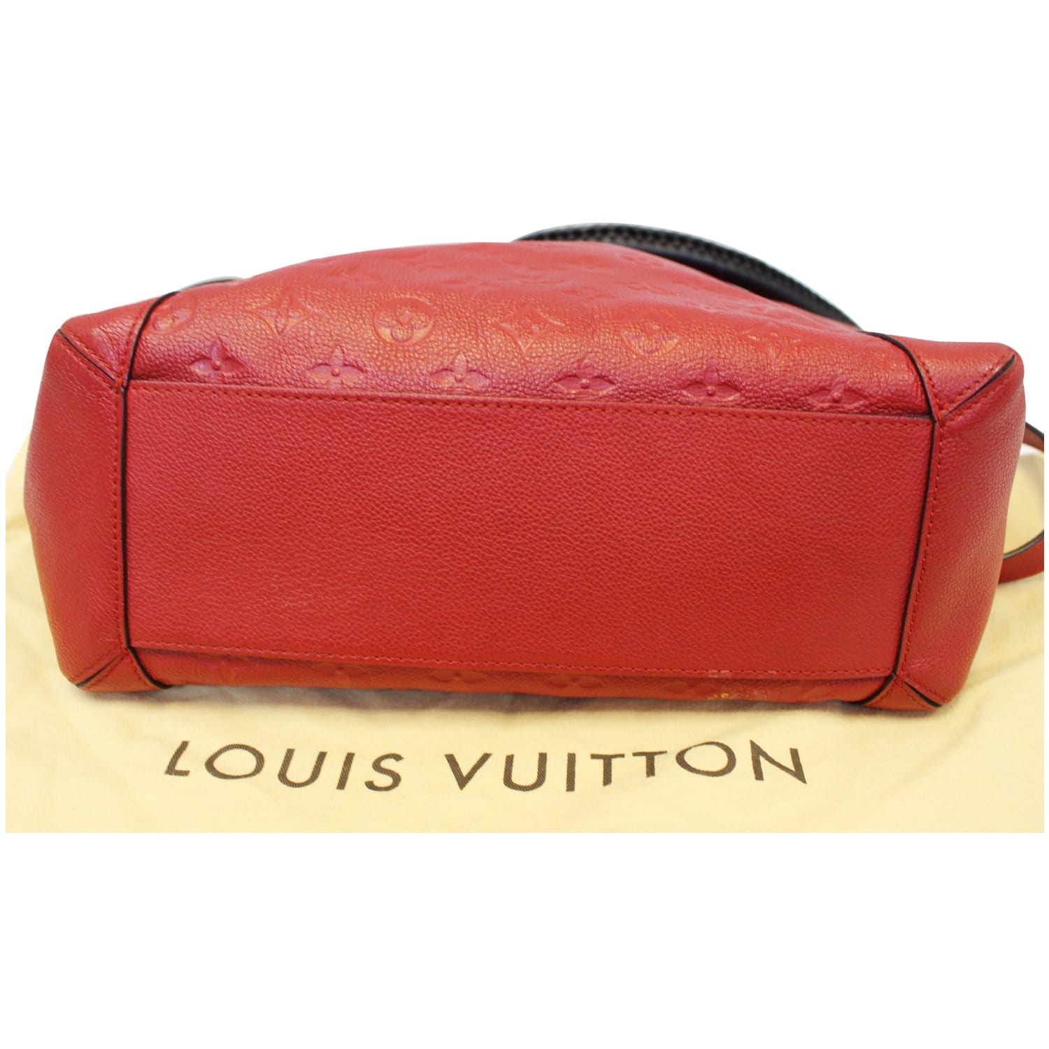LOUIS VUITTON LV Bagatelle Monogram Empreinte Leather Shoulder Bag Black-US