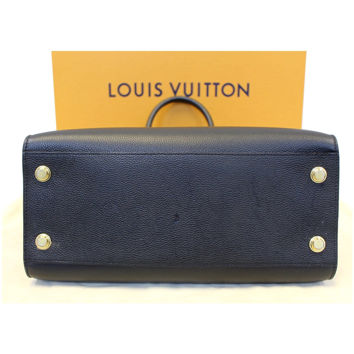 Louis Vuitton - City Steamer MM Grained Calfskin Noir/Beige