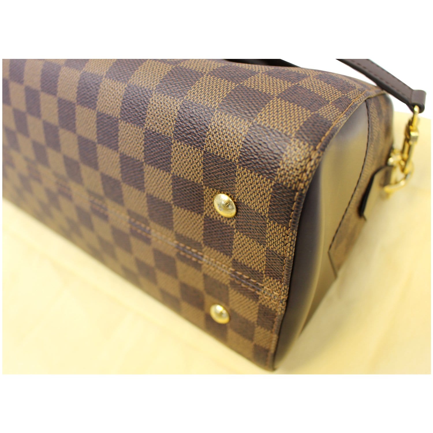 Louis Vuitton Damier Ebene Kensington Bowling Satchel Bag with Box &Dust Bag  For Sale at 1stDibs