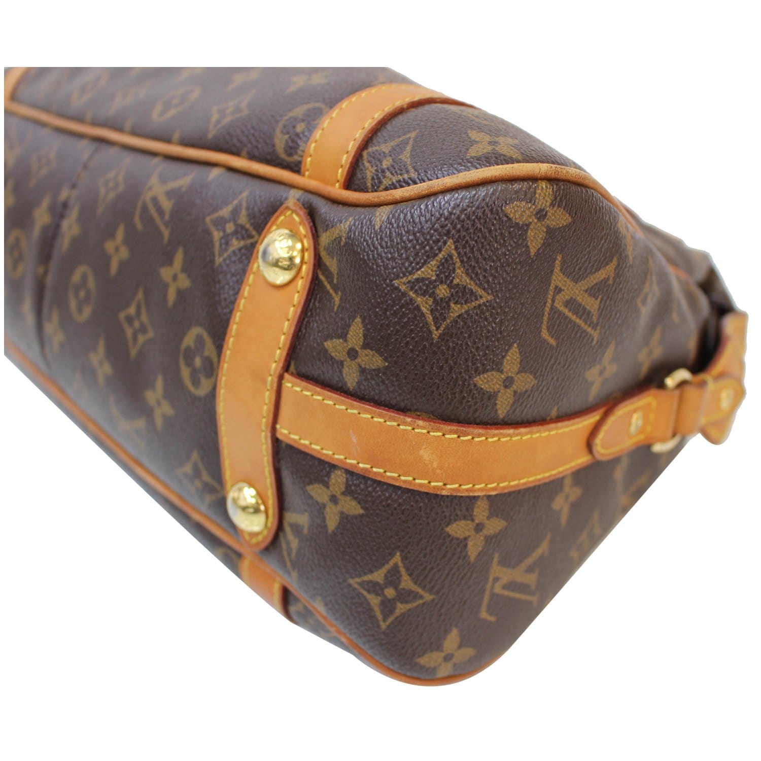 Stresa leather handbag Louis Vuitton Brown in Leather - 30672145