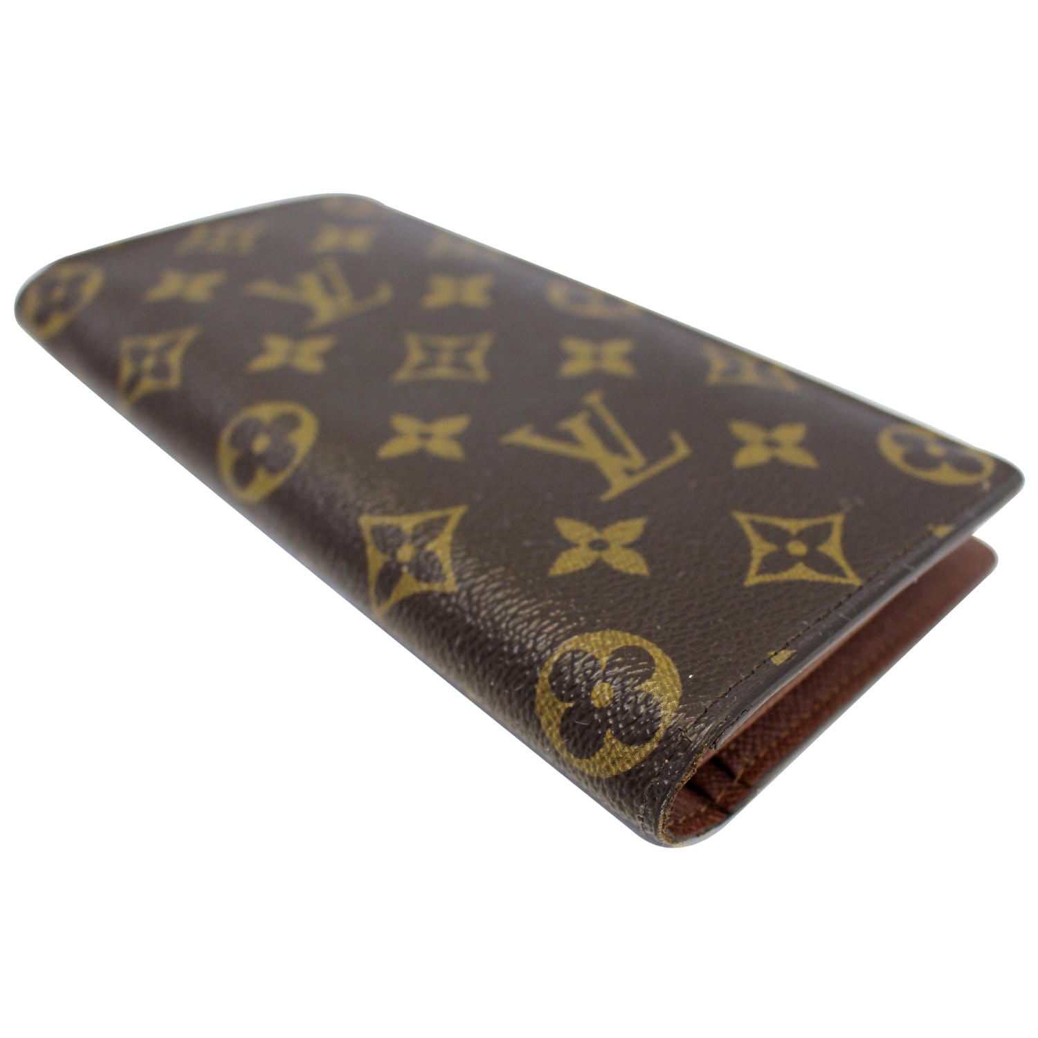 LOUIS VUITTON Monogram Brazza Long Wallet leather long wallet
