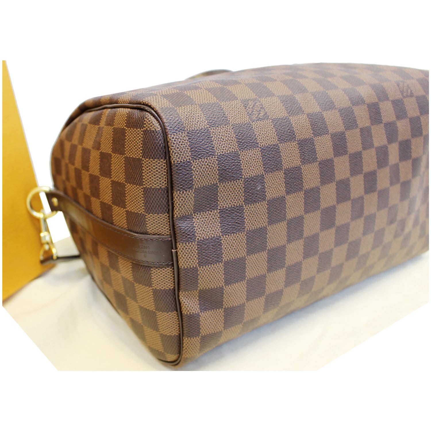 Louis Vuitton - Authenticated Speedy Bandoulière Handbag - Cloth Brown for Women, Very Good Condition