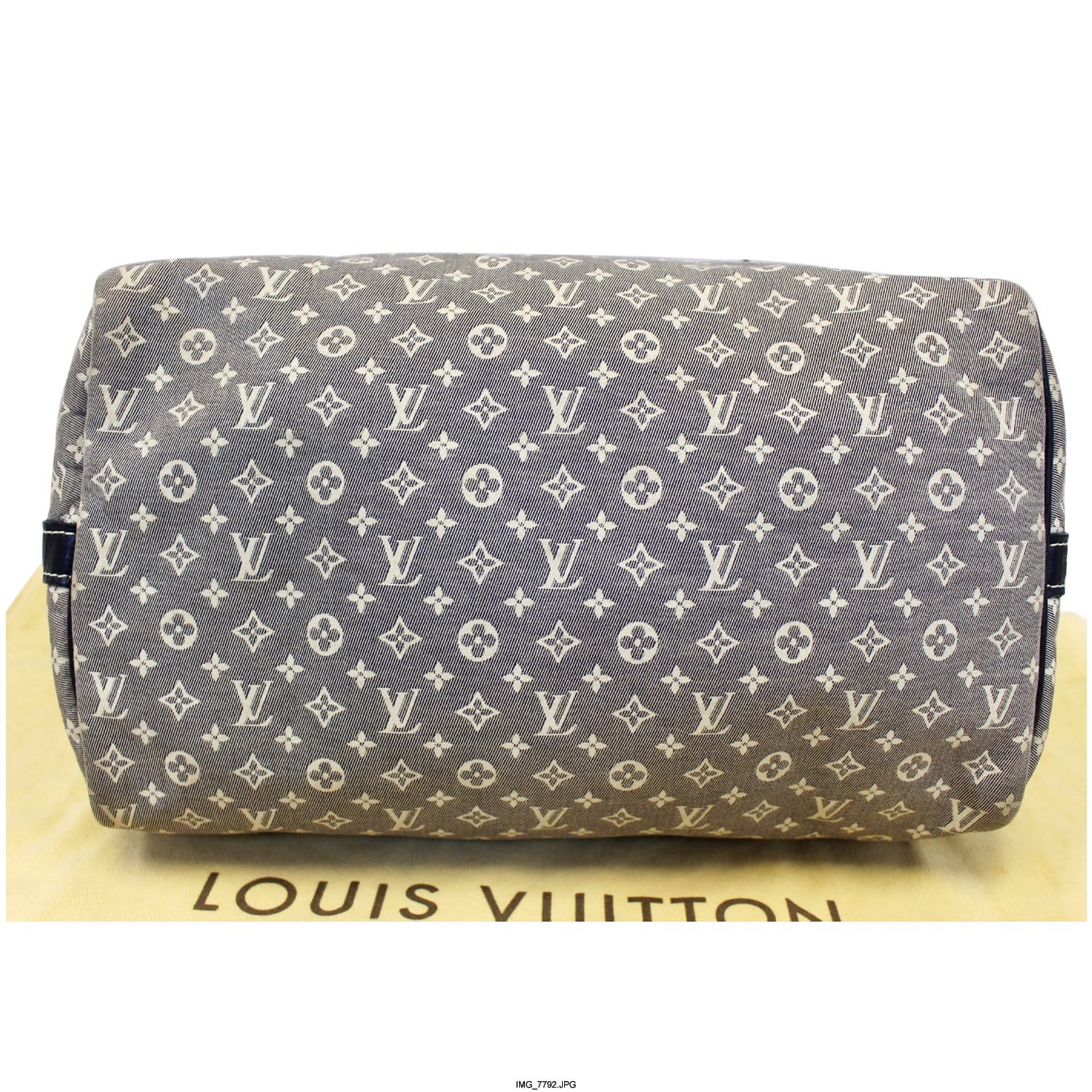 Louis Vuitton Grey Monogram Mini Lin Speedy Bandouliere 30 Boston