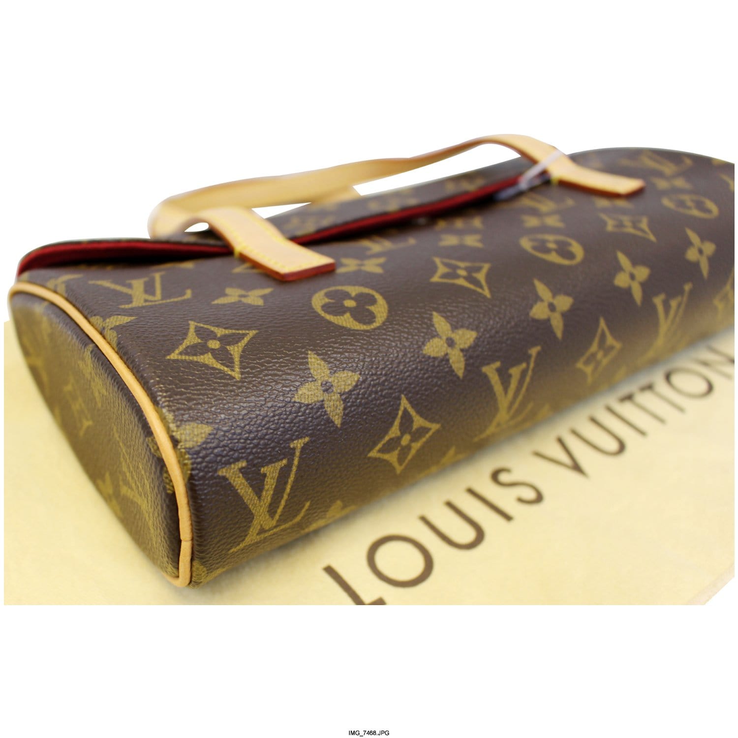 Louis+Vuitton+Sonatine+Shoulder+Bag+Brown+Canvas for sale online