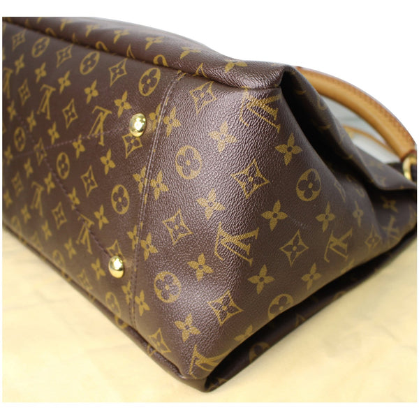 LOUIS VUITTON Artsy MM Monogram Canvas Shoulder Bag Brown