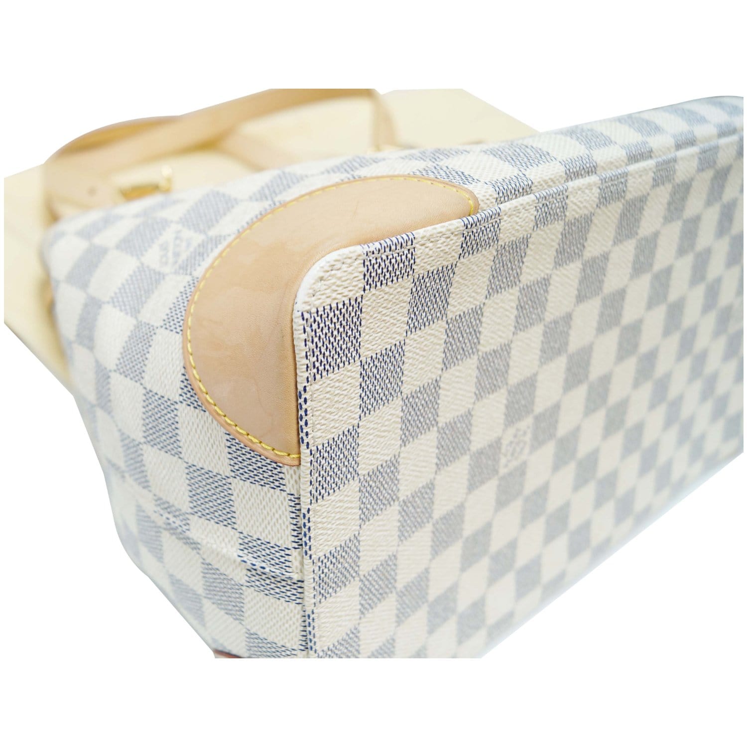 White Louis Vuitton Damier Azur Hampstead PM Tote Bag – Designer