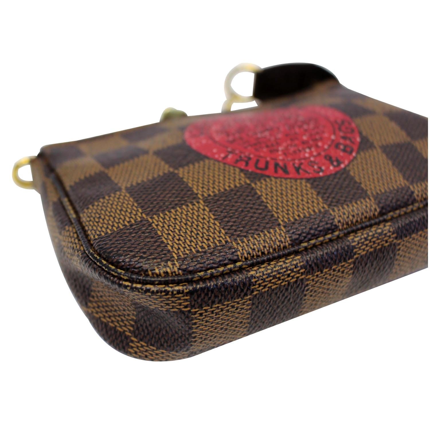Louis Vuitton Damier Ebène Mini Trunk Labels Handbag