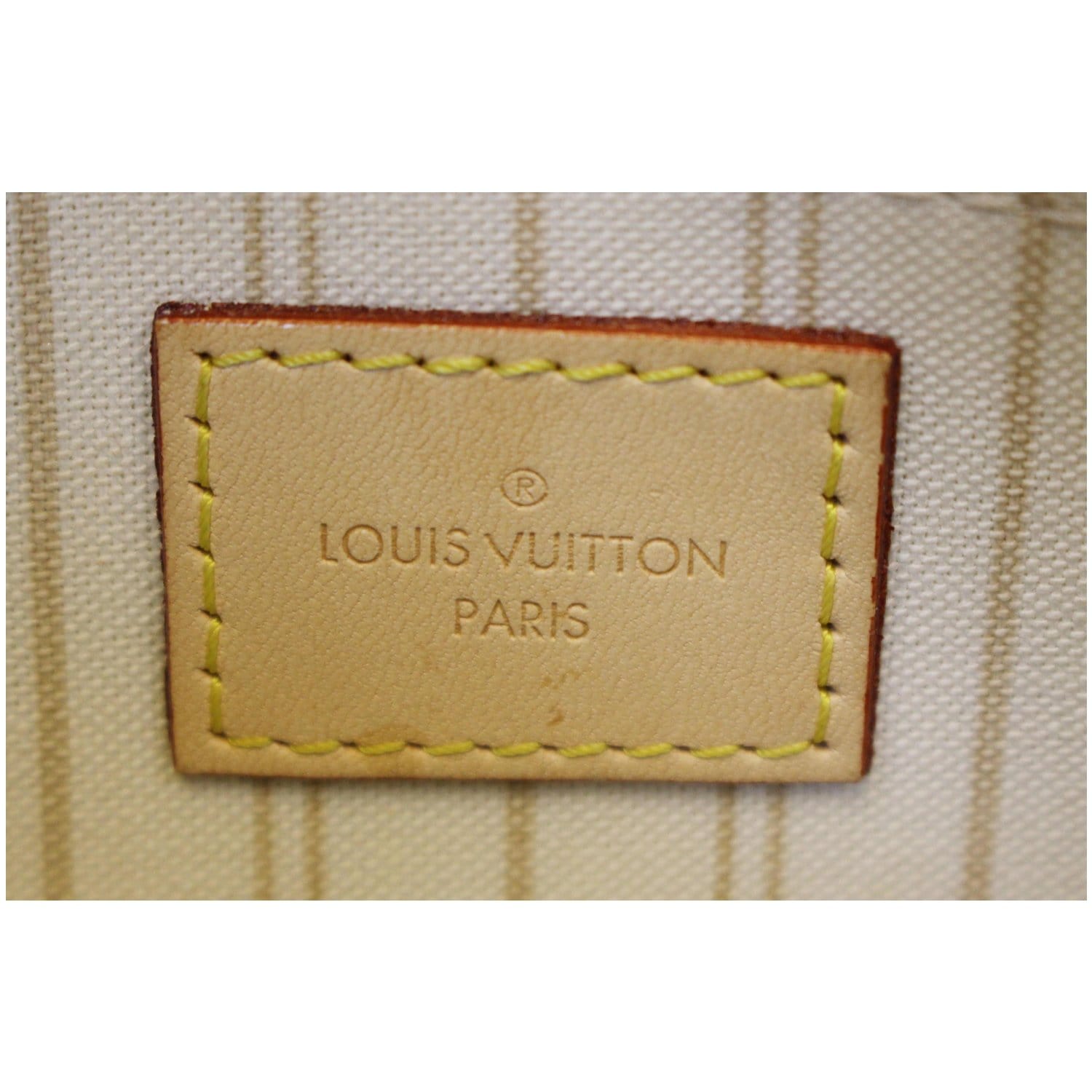 Louis Vuitton Azul Damier Portofoil Veronica Wallet Frame Clutch White  #5120P