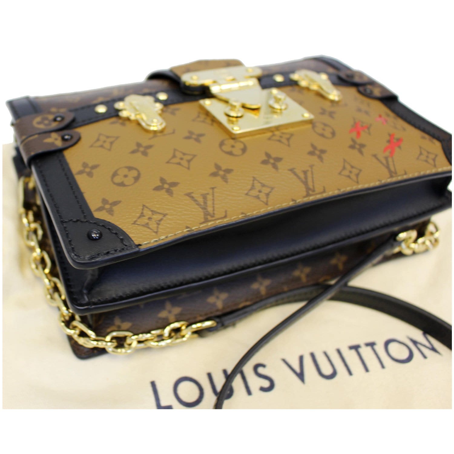 Louis Vuitton Clutch Trunk Monogram Reverse Brown/Black