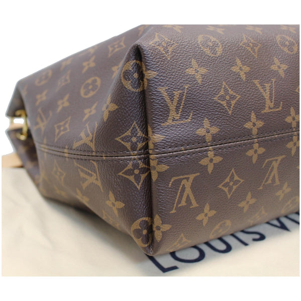 LOUIS VUITTON Graceful MM Monogram Canvas Shoulder Bag Brown