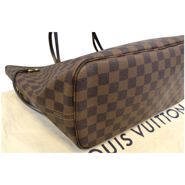 LOUIS VUITTON Neverfull MM Damier Ebene Tote Shoulder Bag-US