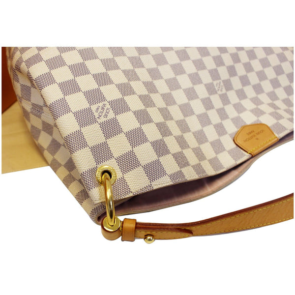 Louis Vuitton Graceful MM - Lv Damier Azur Shoulder Bag - leather