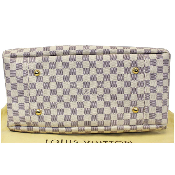 LOUIS VUITTON Artsy MM Damier Azur Shoulder Bag White-US