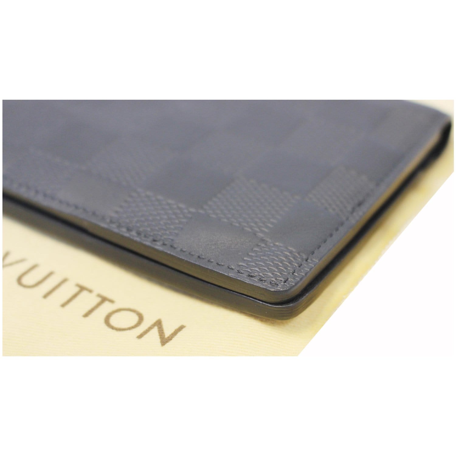 Auth Louis Vuitton Damier Infini Organizer De Poche N63012 Card Case Onyx