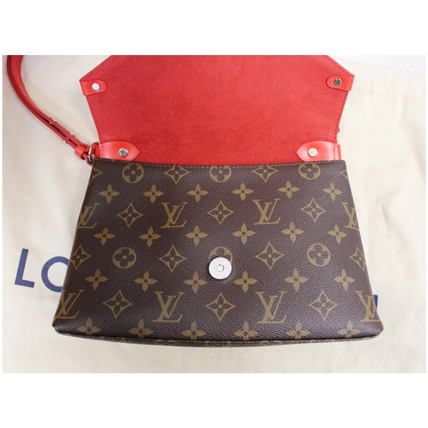 LOUIS VUITTON Saint Michel Monogram Epi Shoulder Bag Red