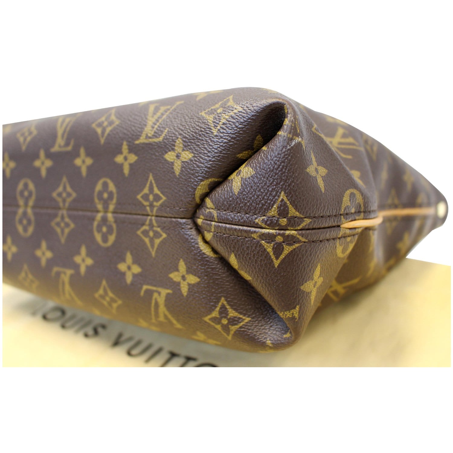 Sully cloth handbag Louis Vuitton Brown in Cloth - 24071574