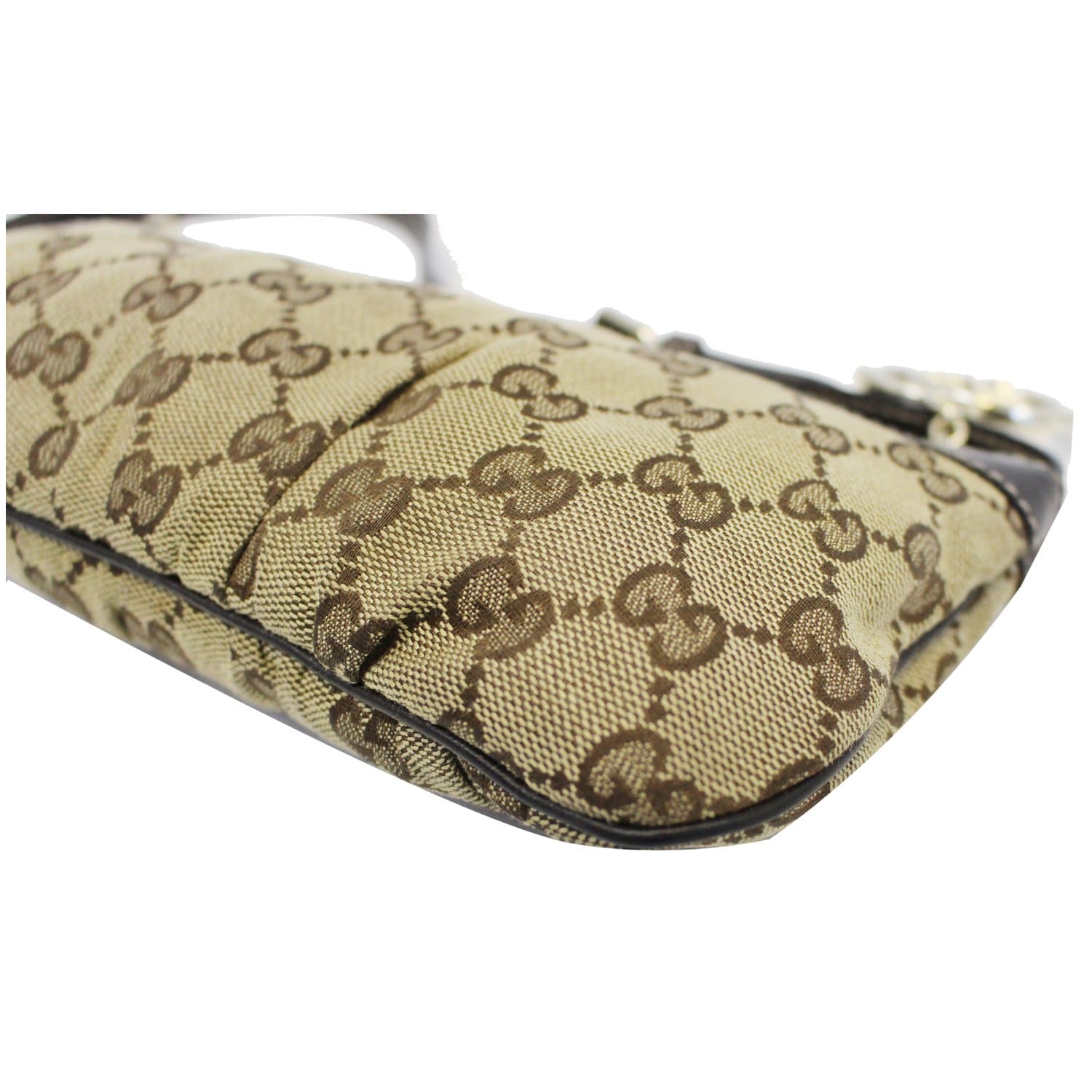 Gucci Interlocking Shoulder Bag Gg Beige Leather