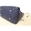 Artsy leather handbag Louis Vuitton Navy in Leather - 37302247