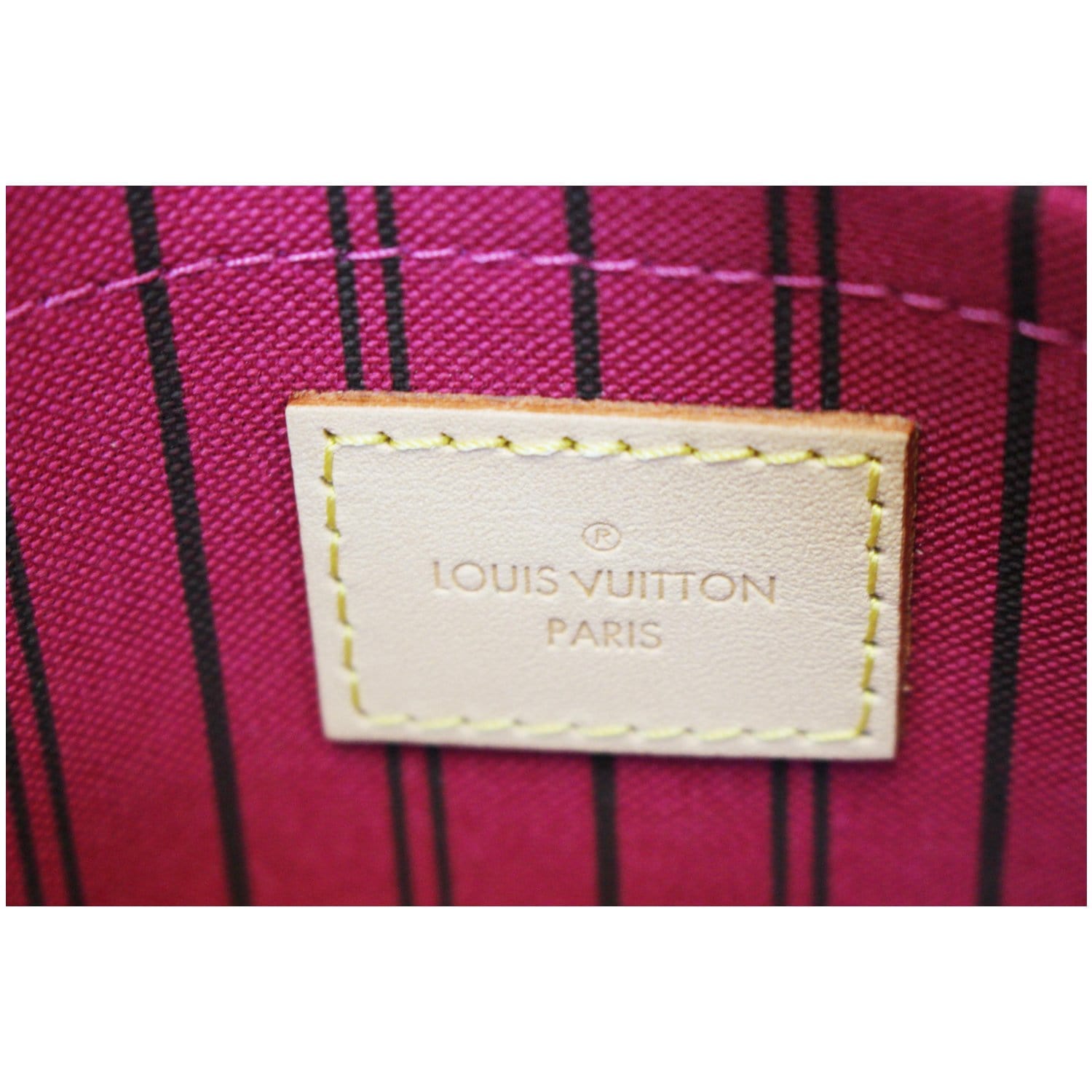 NEU!original Louis Vuitton pochette Neverfull pivoine