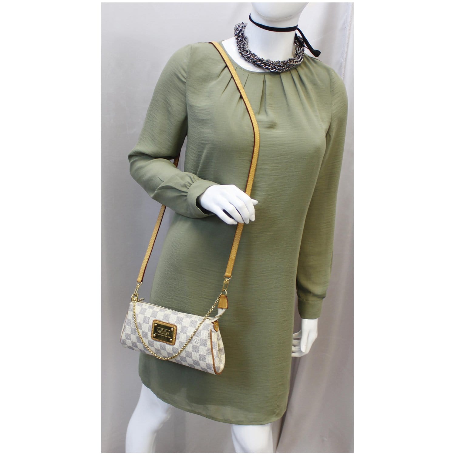 Louis Vuitton Damier Azur Pochette Eva Crossbody 2WAY bag ref.297494 - Joli  Closet