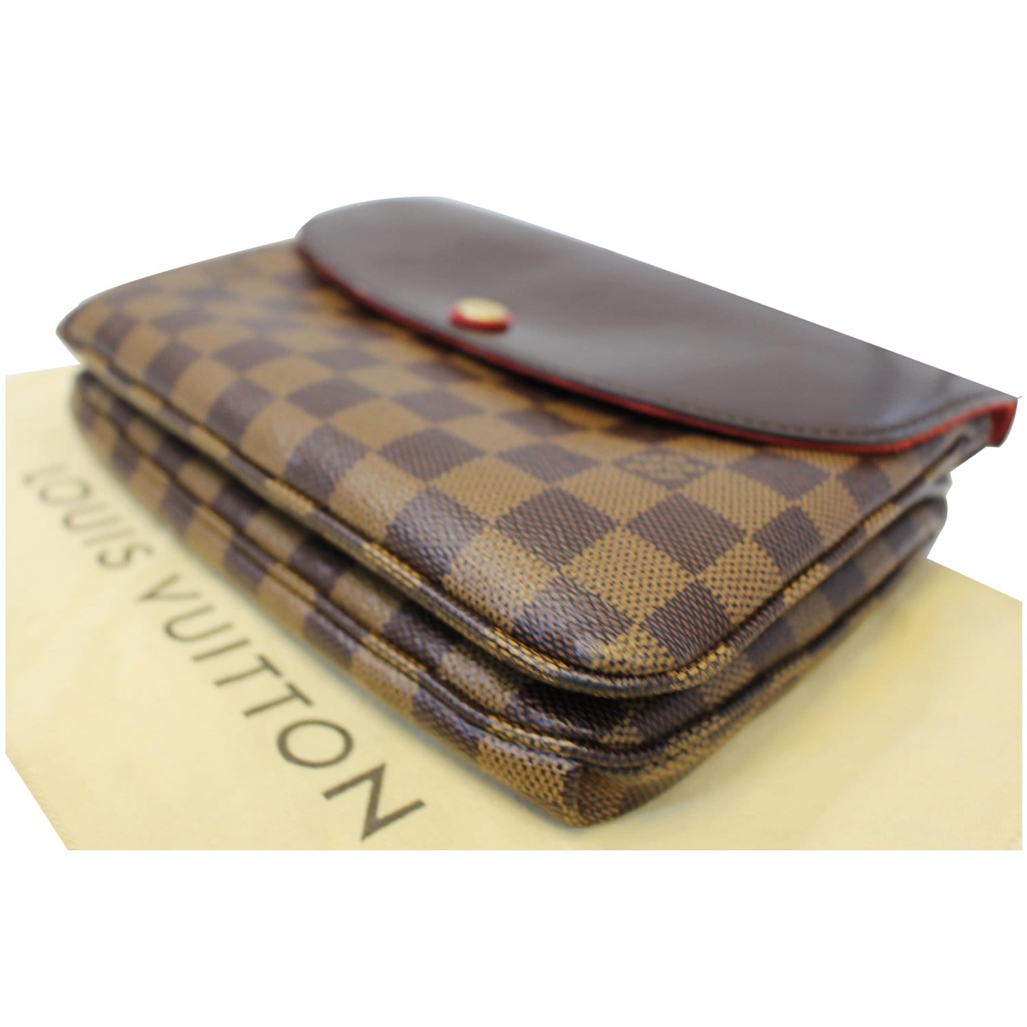 Louis Vuitton LOUIS VUITTON Damier Twice Shoulder Bag Ebene N48259