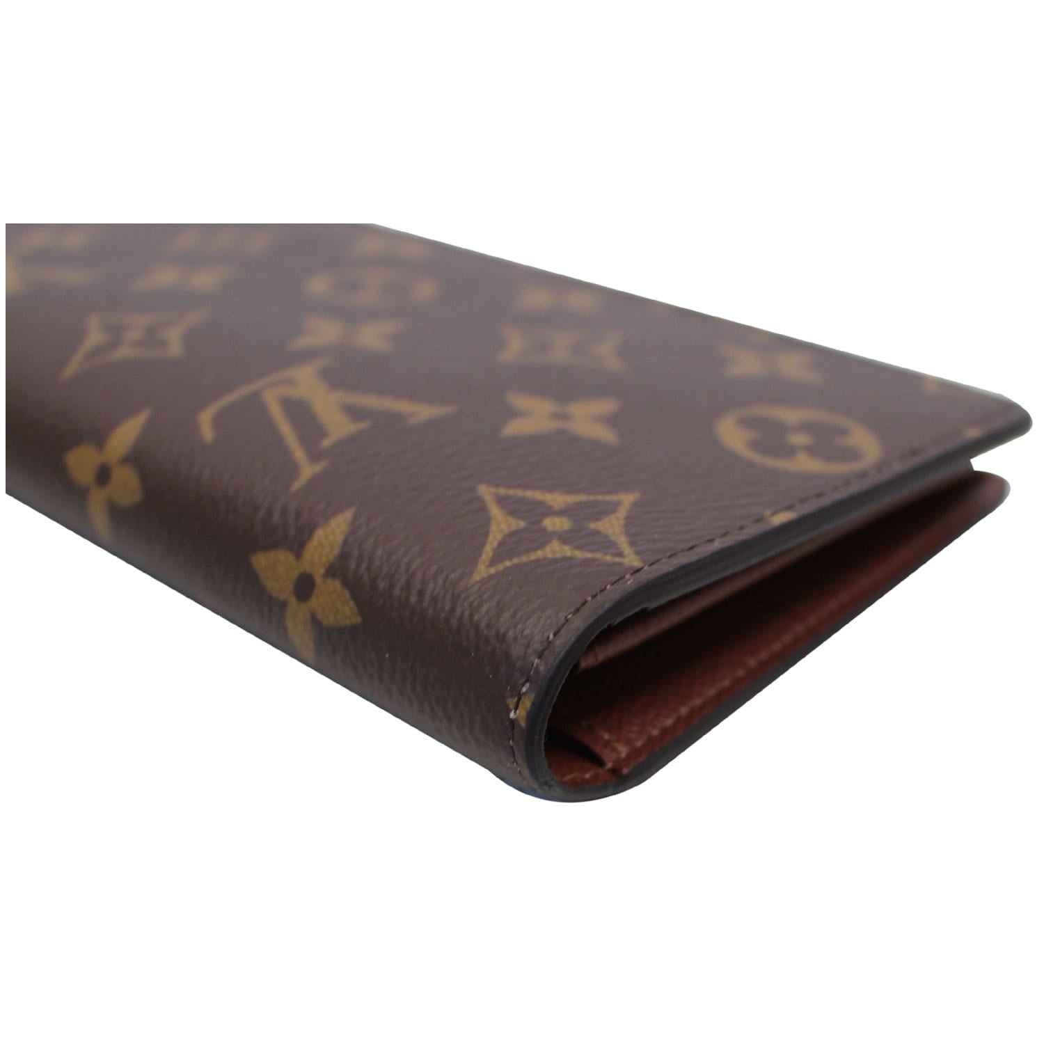 Louis Vuitton Brazza Wallet Blurry Monogram Brown in Coated Canvas
