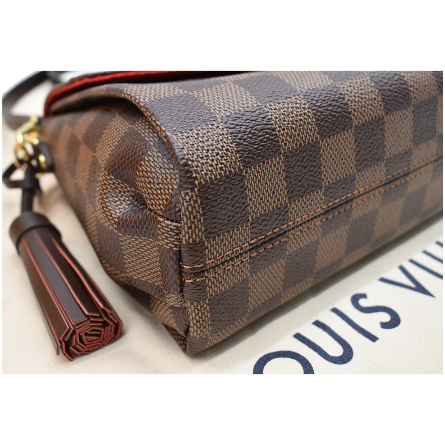 Croisette cloth crossbody bag Louis Vuitton Brown in Cloth - 33575774