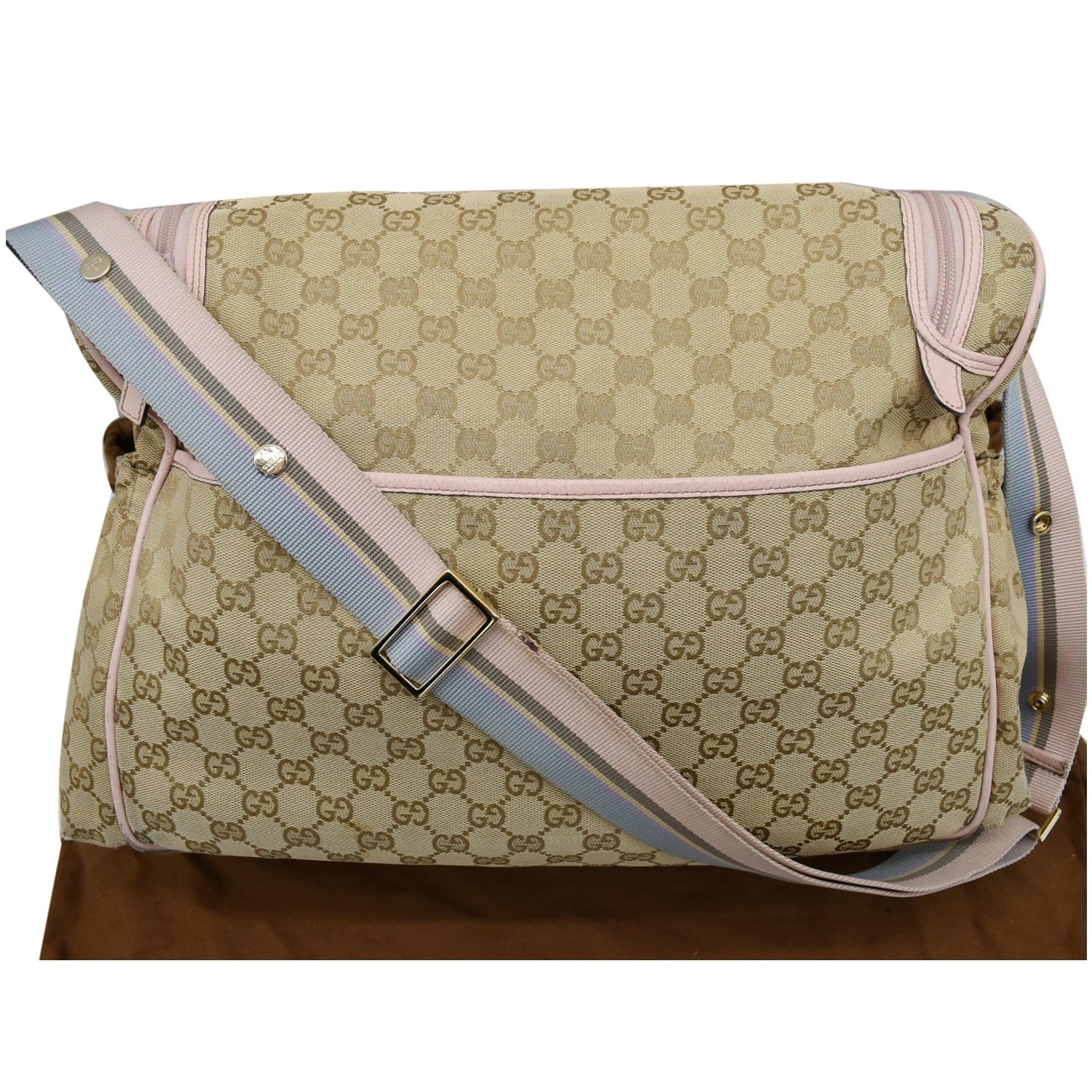 Gucci New Supreme Canvas Diaper Bag For Sale at 1stDibs