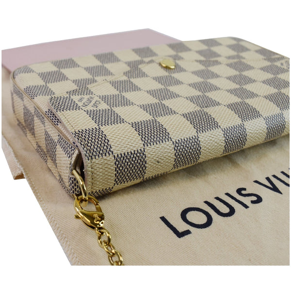 Louis Vuitton Pochette Felicie Damier Azur Bag side view