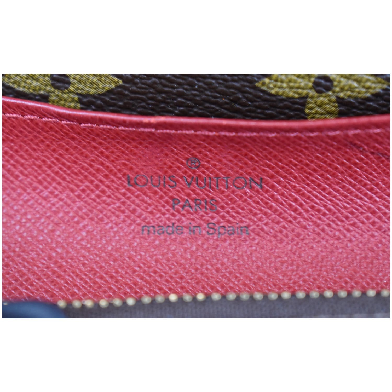 Emilie cloth wallet Louis Vuitton Brown in Cloth - 22358194