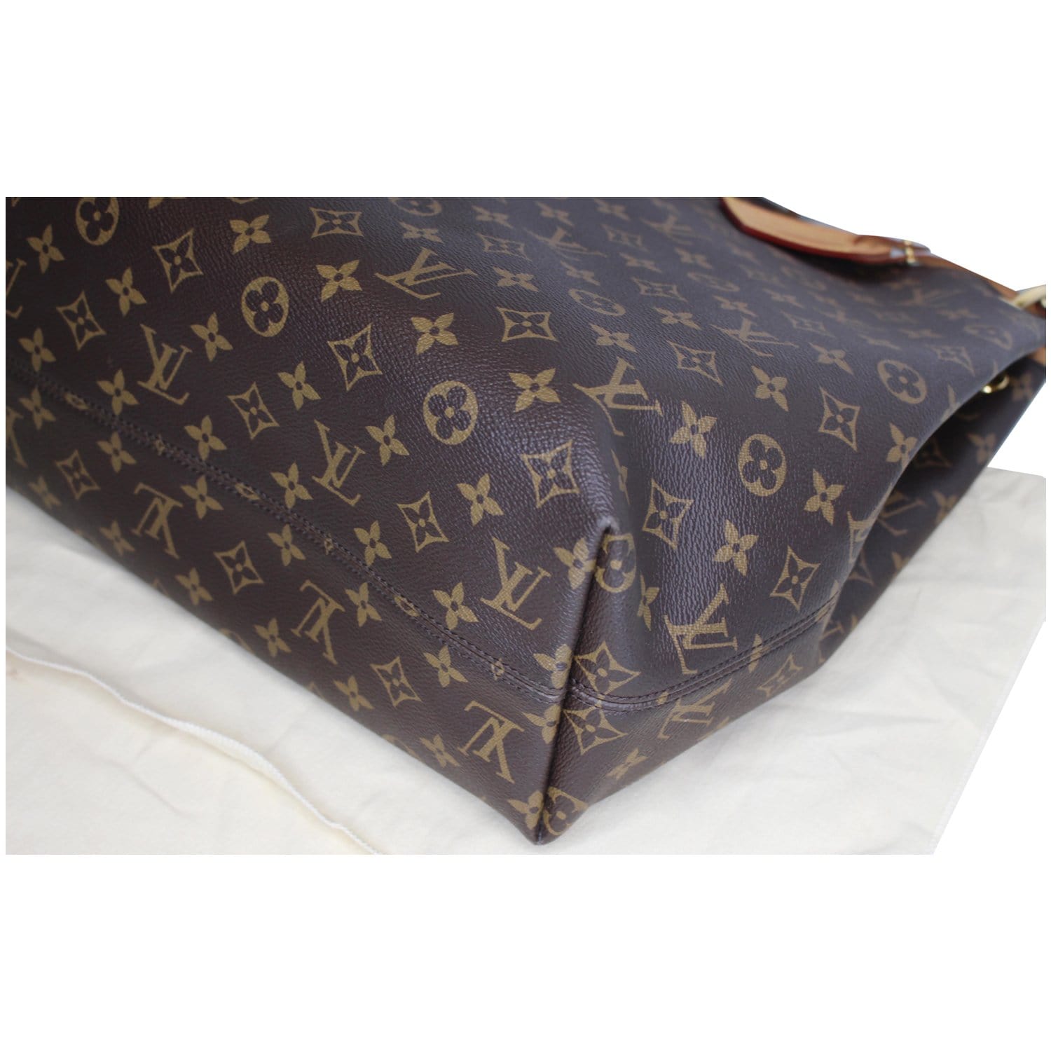Louis Vuitton Ebene Monogram Coated Canvas Graceful mm Gold Hardware, 2021 (Like New), Brown Womens Handbag