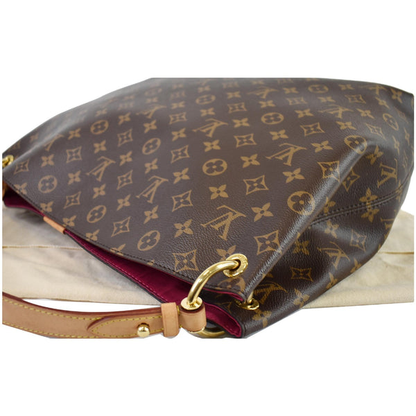 LOUIS VUITTON Graceful MM Monogram Canvas Shoulder Bag Brown