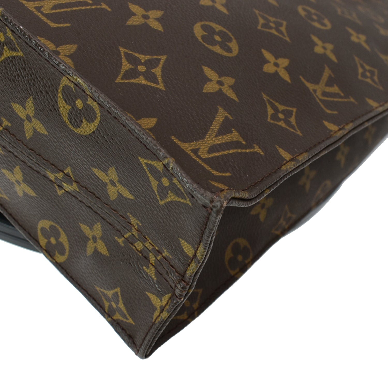 Plat fabric handbag Louis Vuitton Brown in Cloth - 35371869
