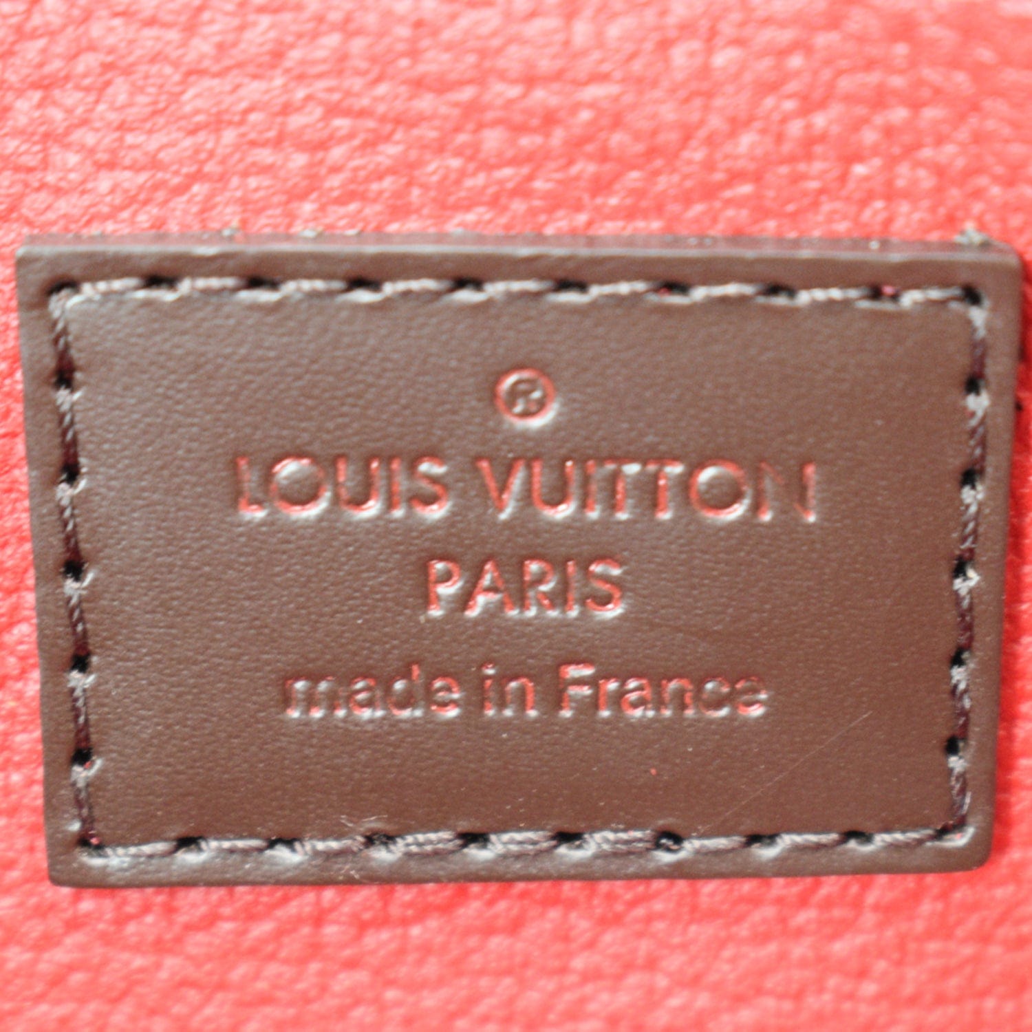 Louis Vuitton Cosmetic Pouch Brown Damier Ebene Canvas Clutch [Guarant –