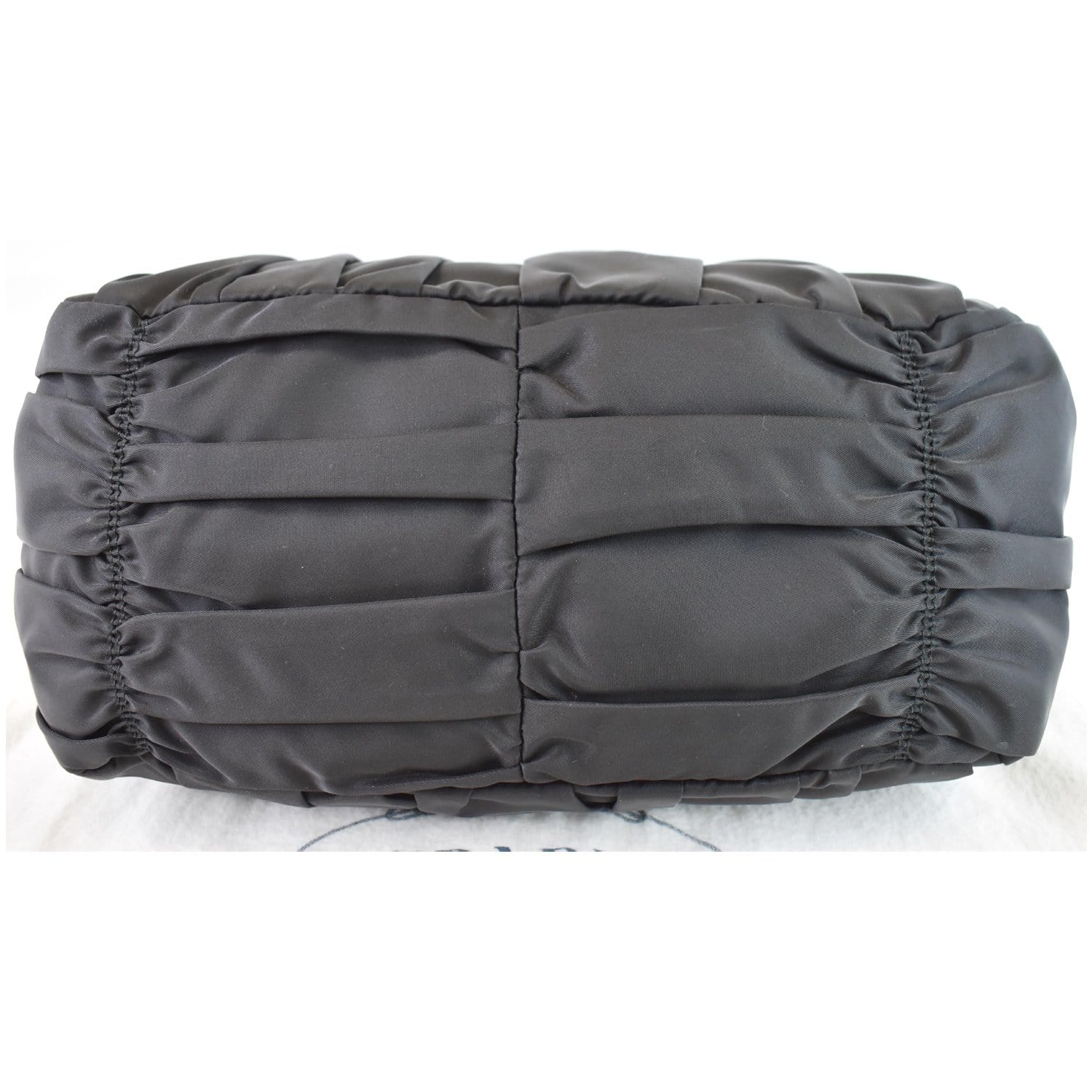 Sale Original Prada BN1336 Gaufre Nylon Fold Tote Bags Black
