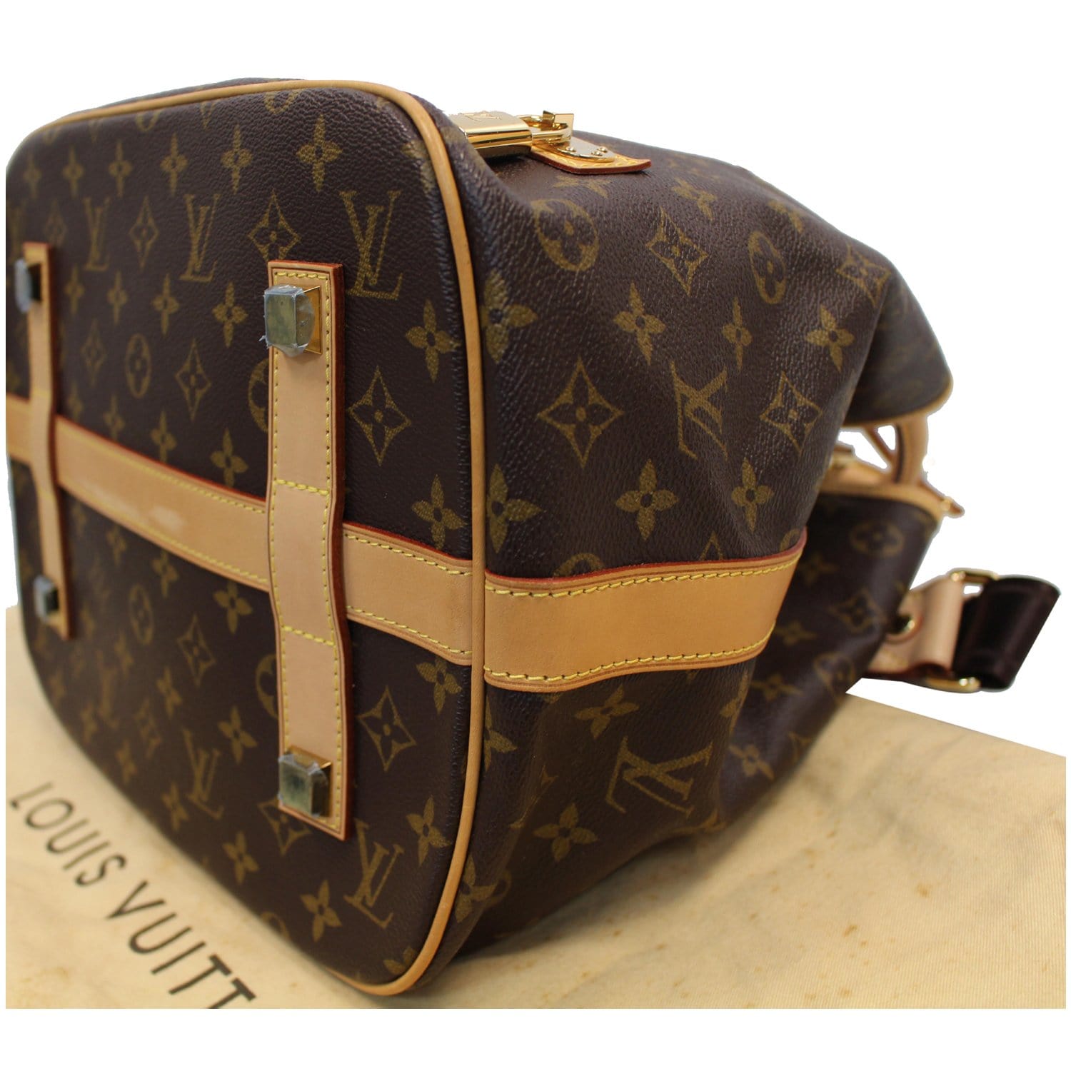 Louis+Vuitton+N%C3%A9oNo%C3%A9+Shoulder+Bag+MM+Brown+Canvas+