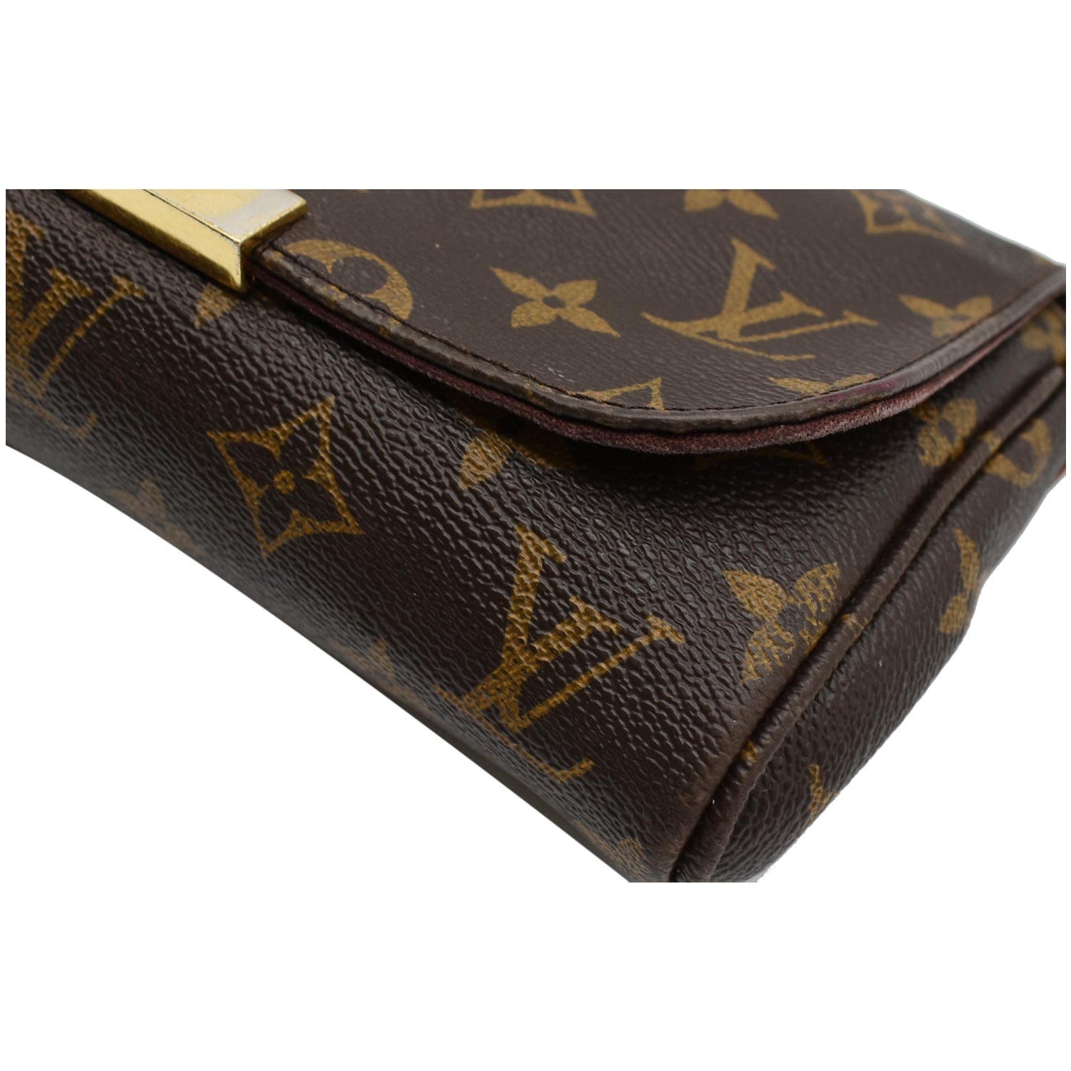 Demi lune clutch bag Louis Vuitton Brown in Synthetic - 33009826