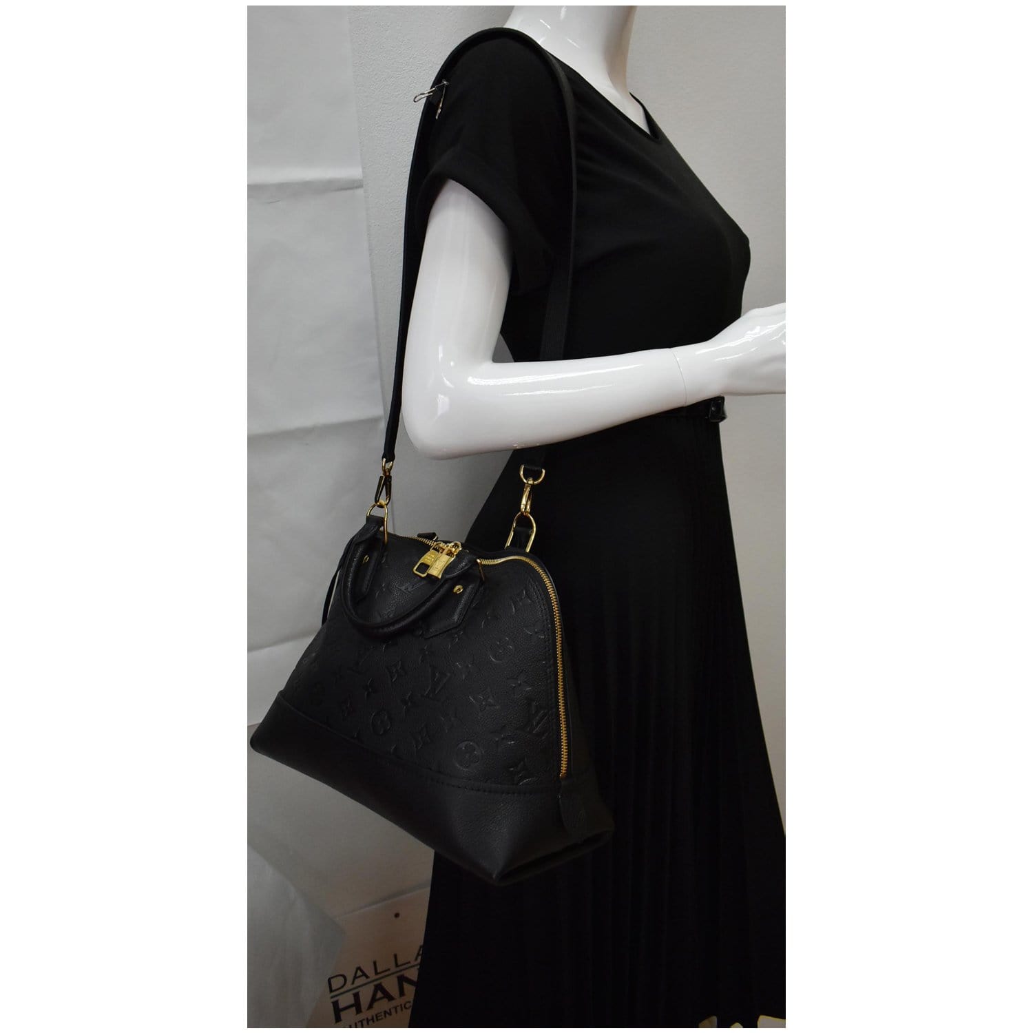 Louis Vuitton Black Monogram Empreinte Leather Neo Alma PM Bag - Yoogi's  Closet