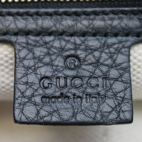 GUCCI Soho Tassel Pebbled Leather Tote Bag Black 282303 - sold