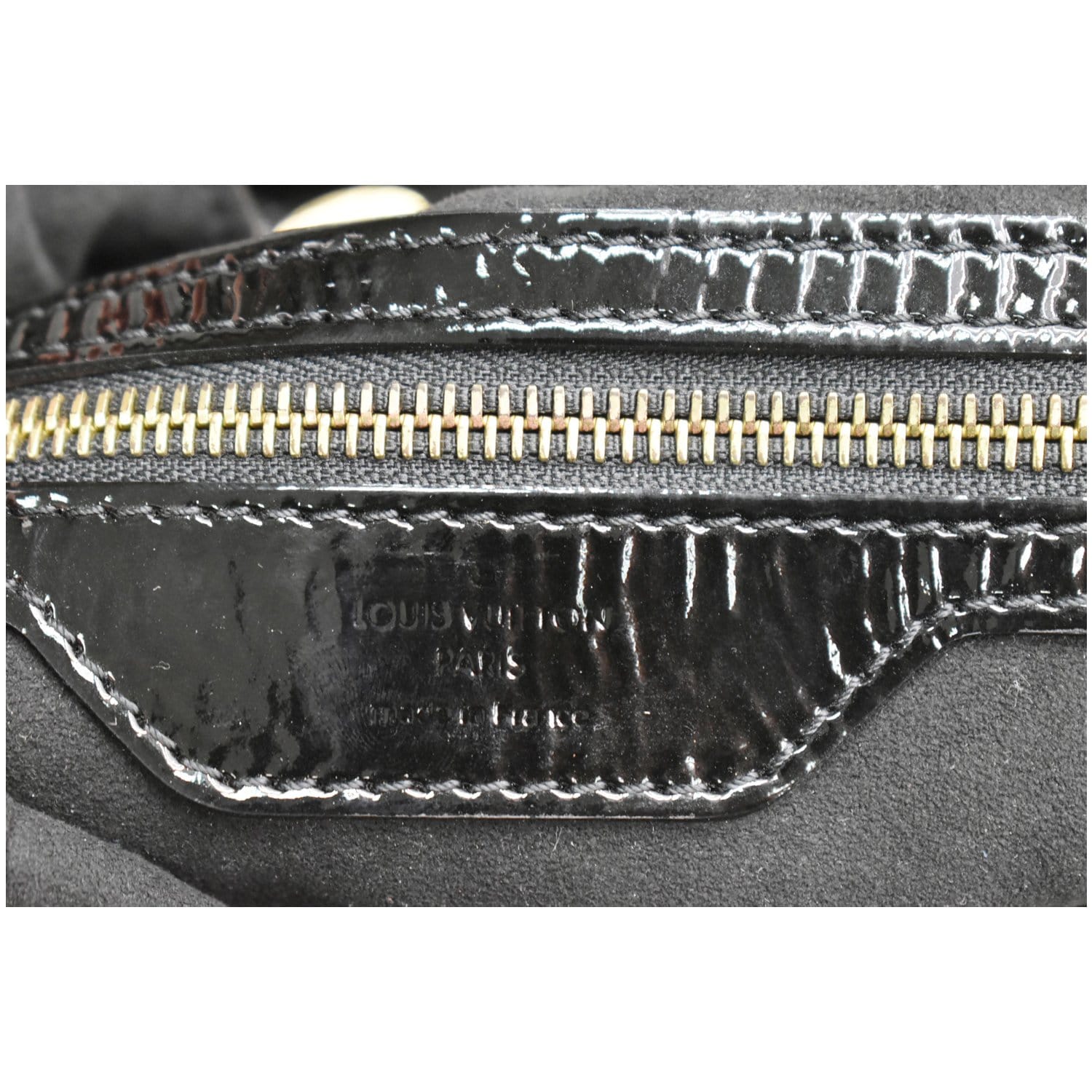 Louis Vuitton Noir Monogram Patent Leather Limited Edition Surya L