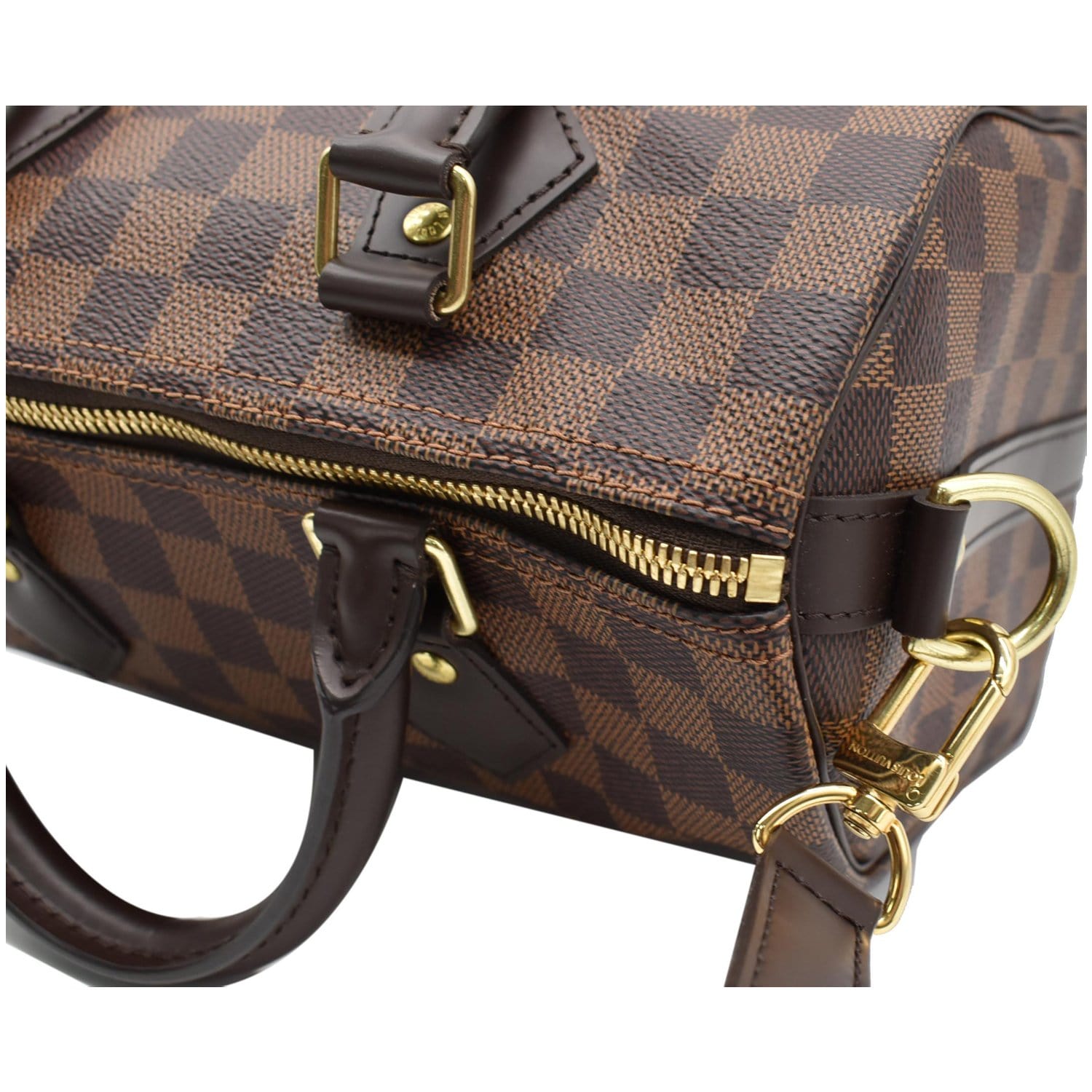 Louis Vuitton Speedy Damier Ebene 25 Brown Handbag