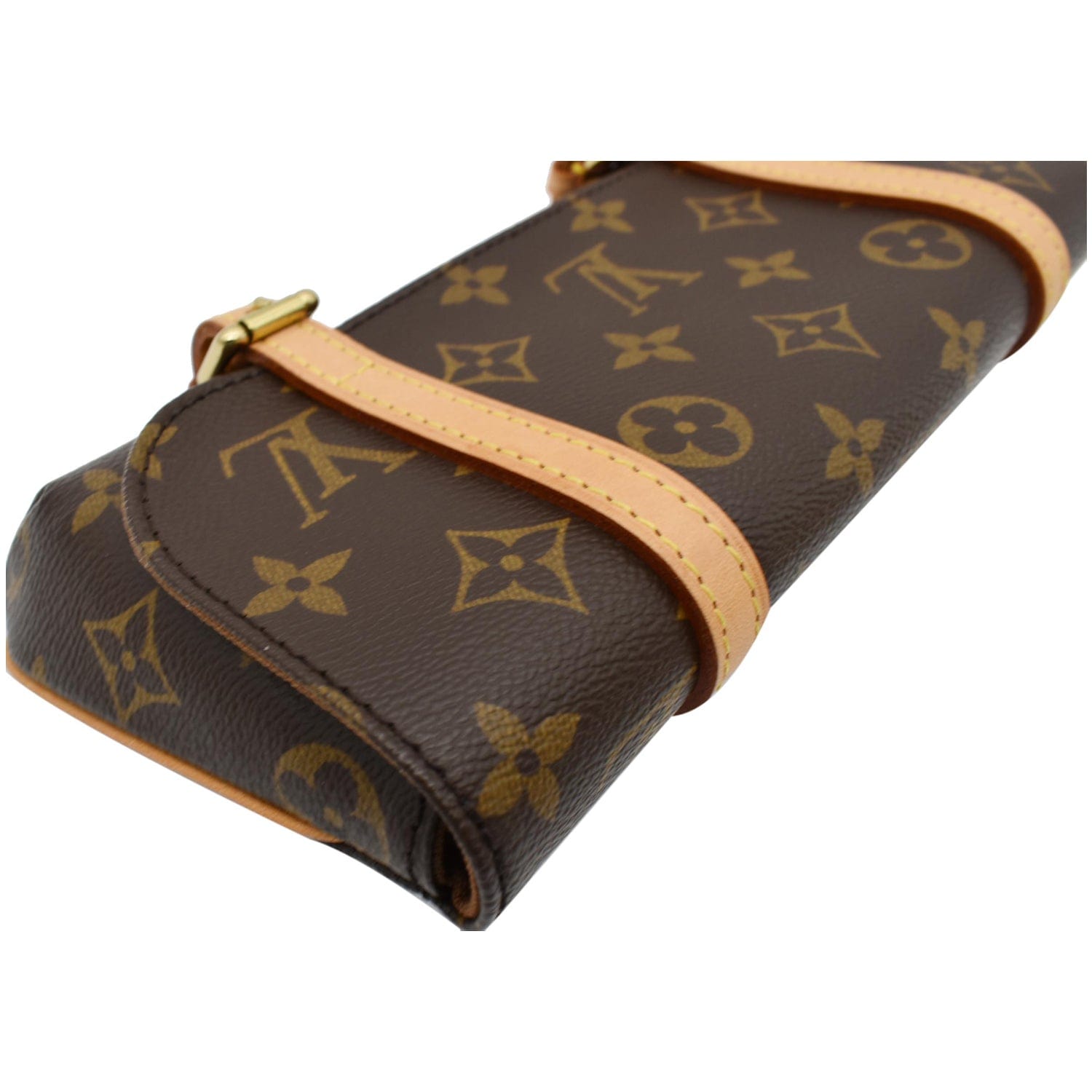 Marelle cloth handbag Louis Vuitton Brown in Cloth - 14286120