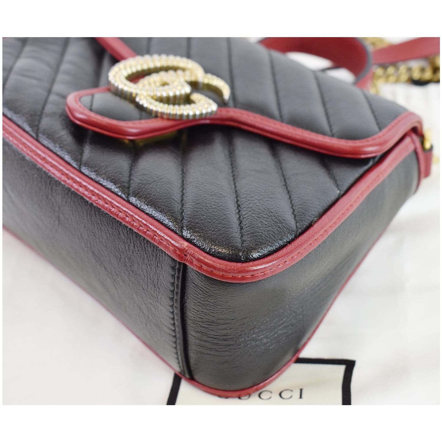 Gucci // White GG Marmont Mini Top Handle Bag – VSP Consignment